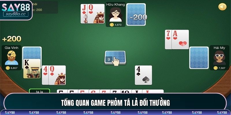 Tổng quan game phỏm tá lả đổi thưởng