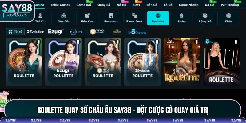 Roulette quay số châu Âu