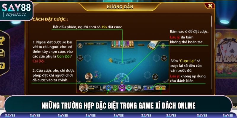 Những trường hợp đặc biệt trong game Xì Dách Online