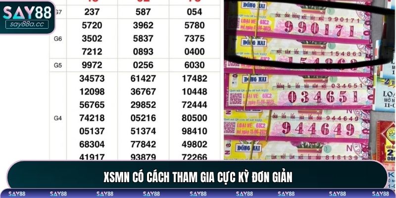 XSMN có cách tham gia cực kỳ đơn giản